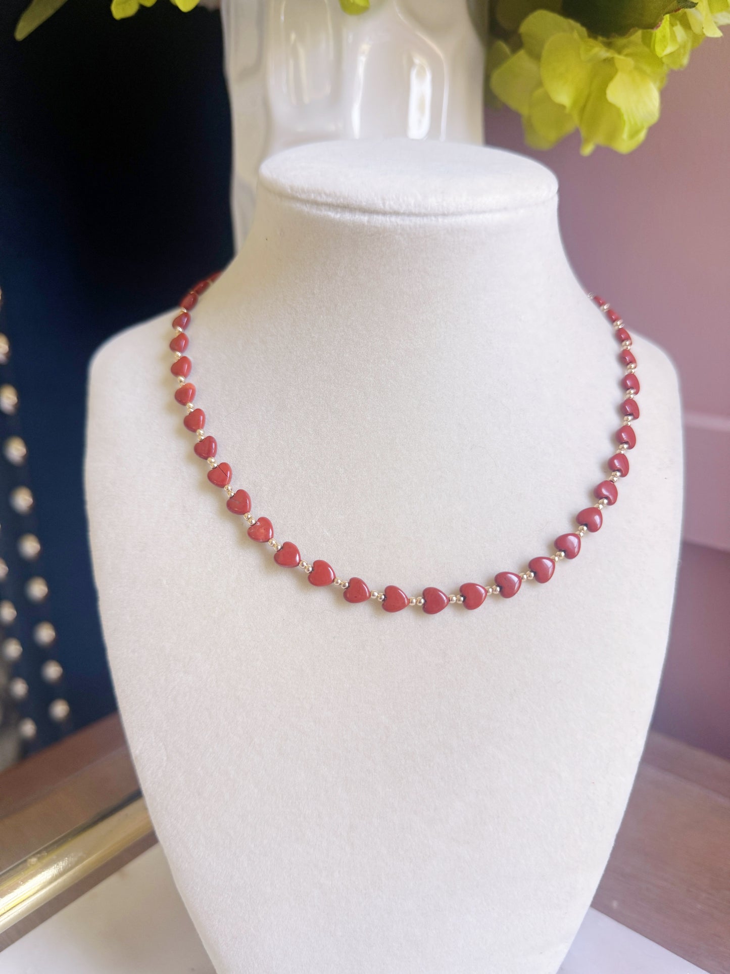 Red Jasper Heart