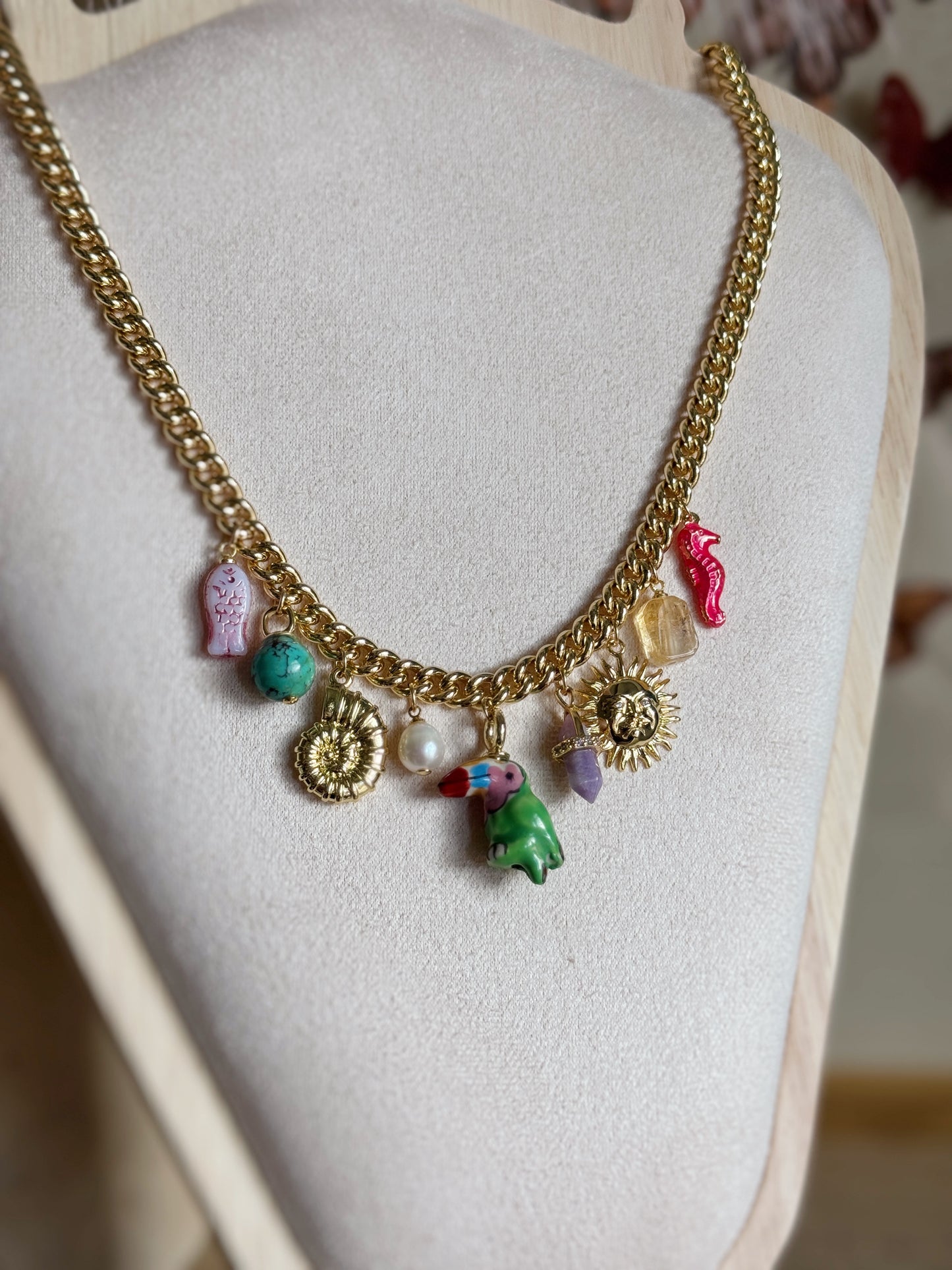 Toucan Charm Necklace