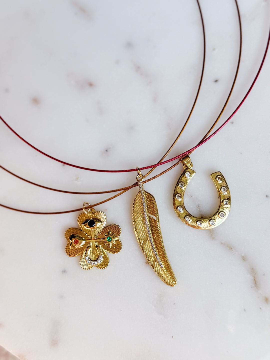 Bangle Charm Necklace