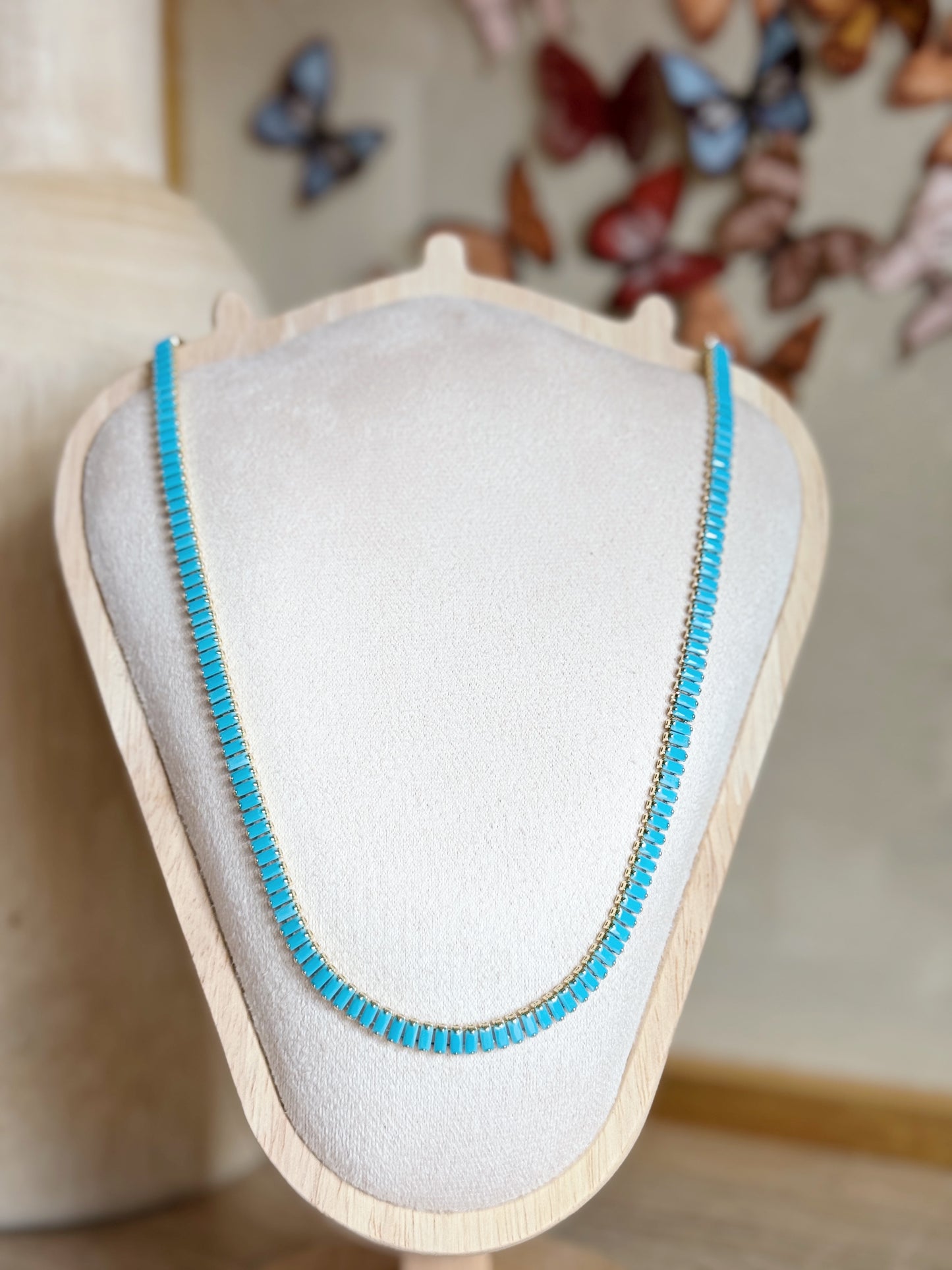 Turquoise Tennis Necklace