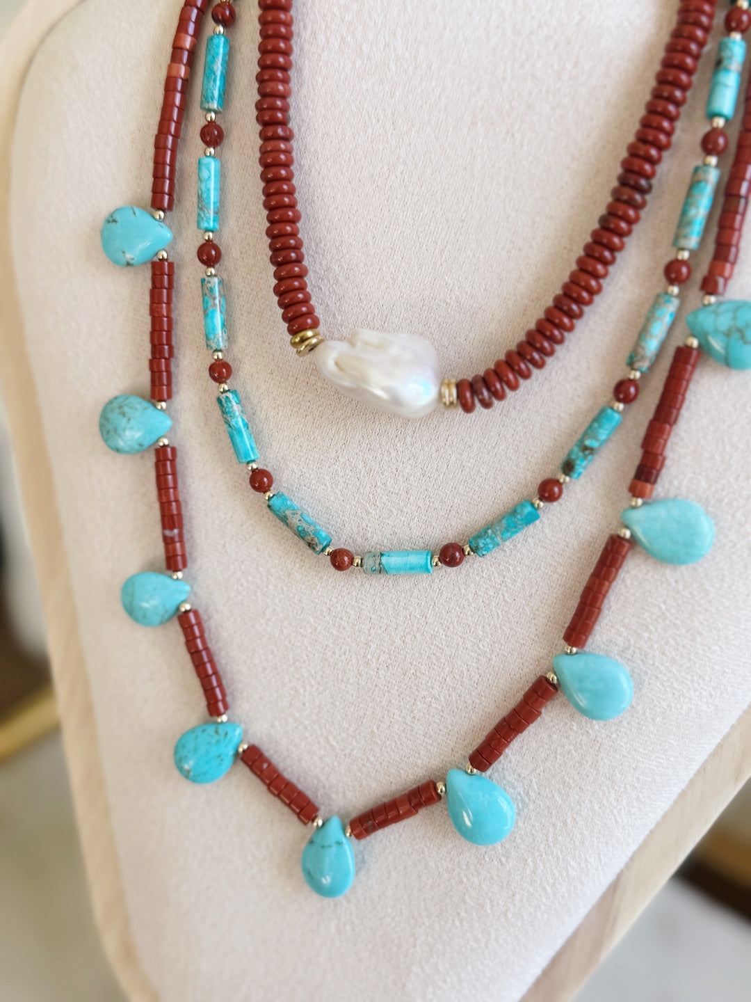 Red Jasper Pearl