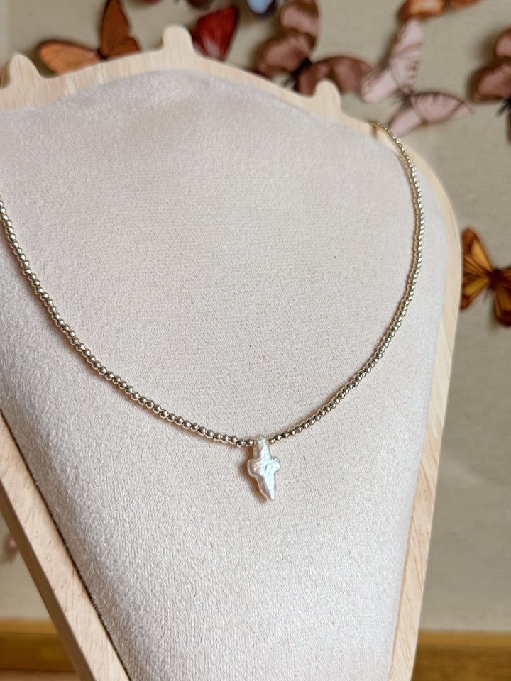 Tiny Pearl Cross
