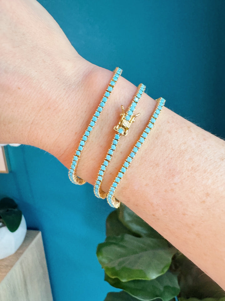 Turquoise Tennis Bracelet