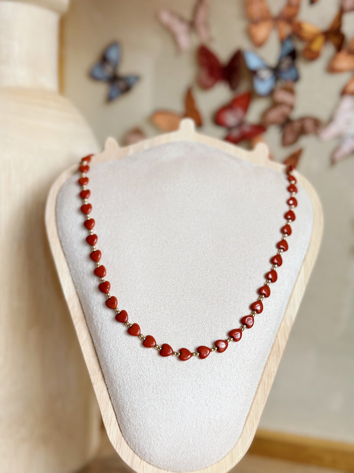 Red Jasper Heart