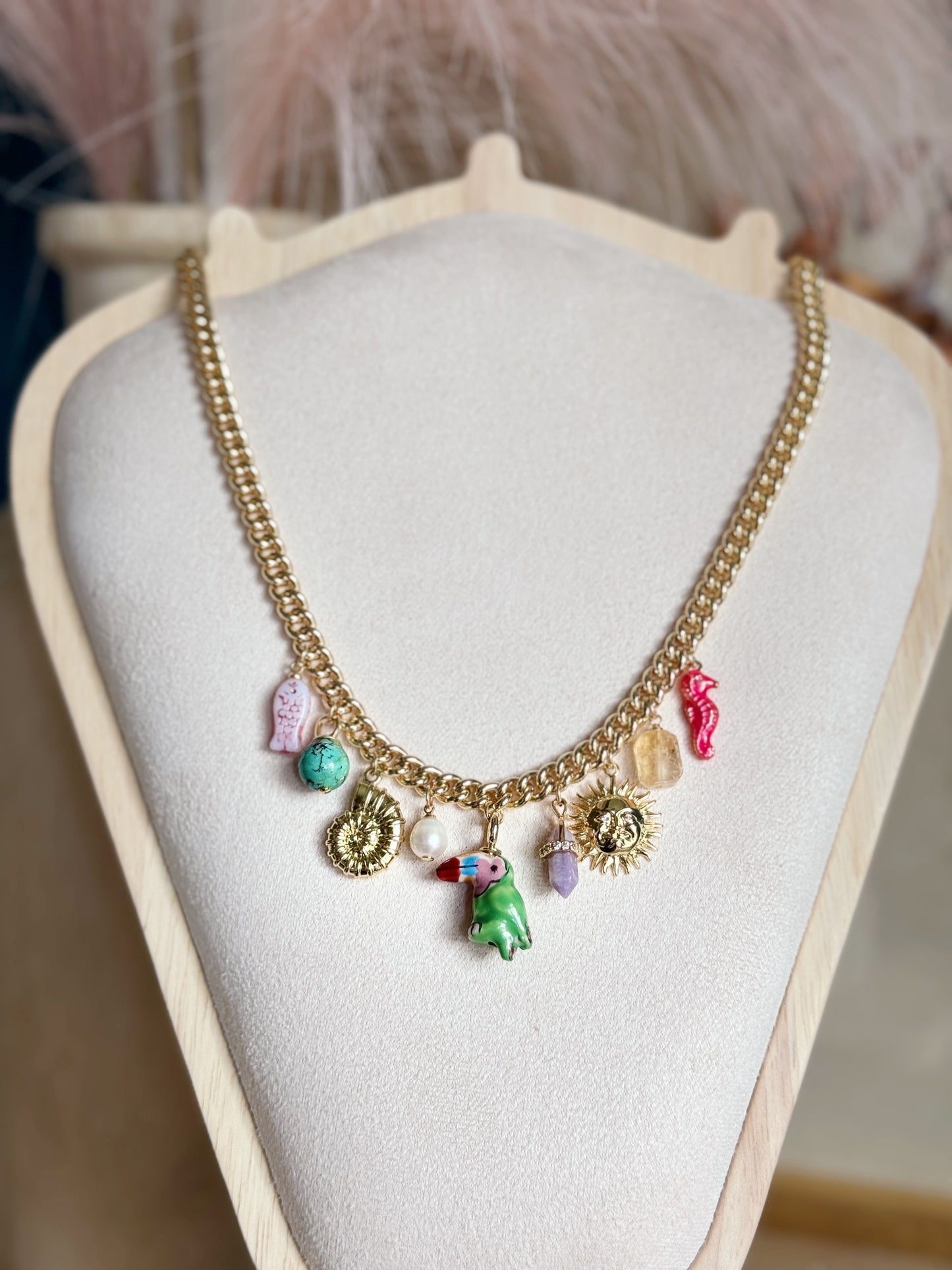 Toucan Charm Necklace