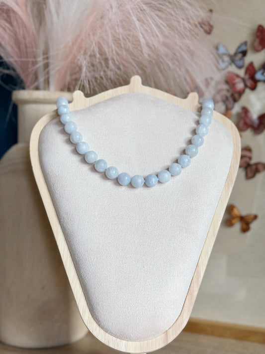 Aquamarine Bubble Necklace
