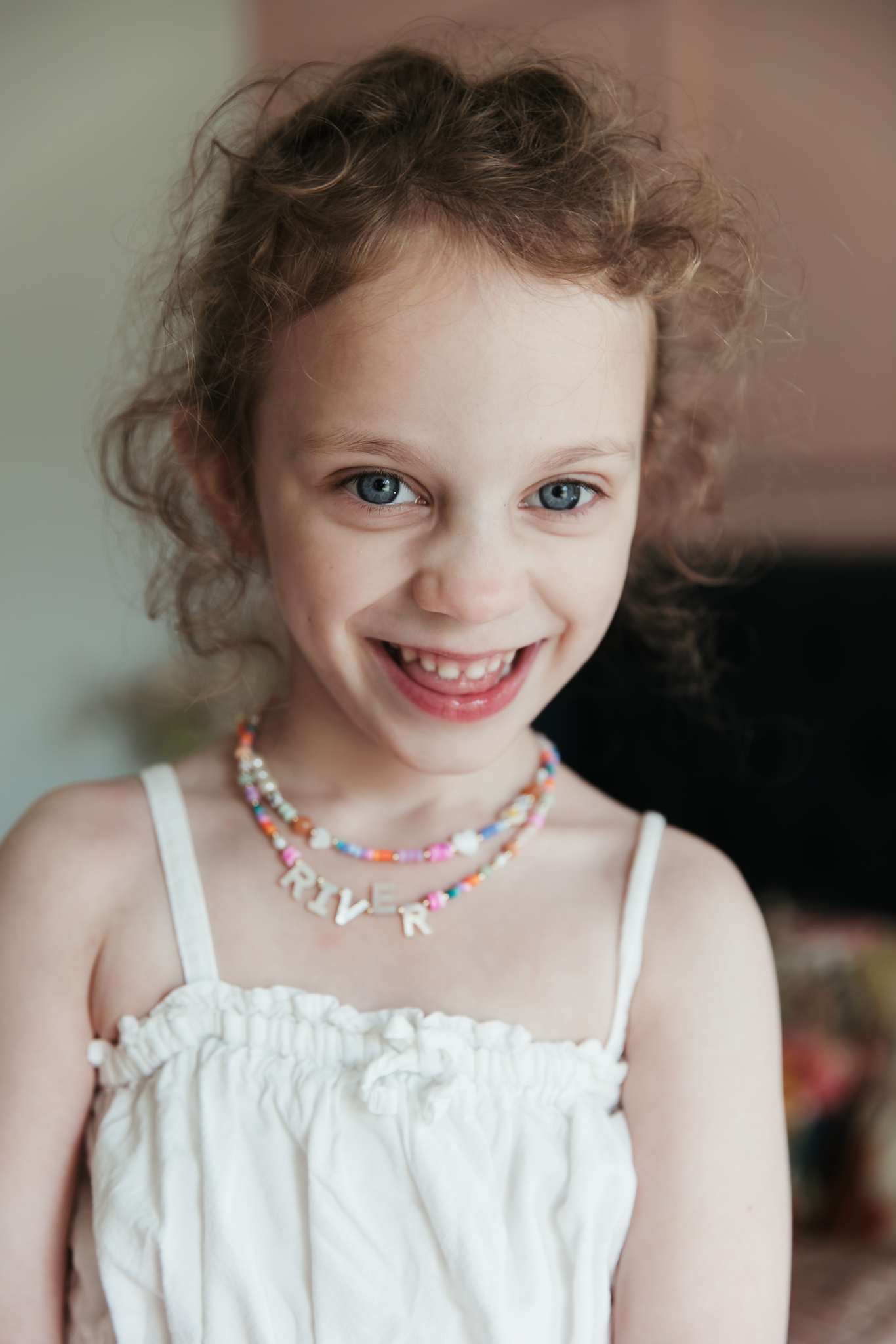 Mother of Pearl Letter Necklace