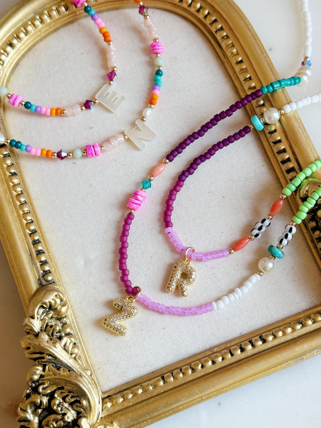 MOP Initial Necklace