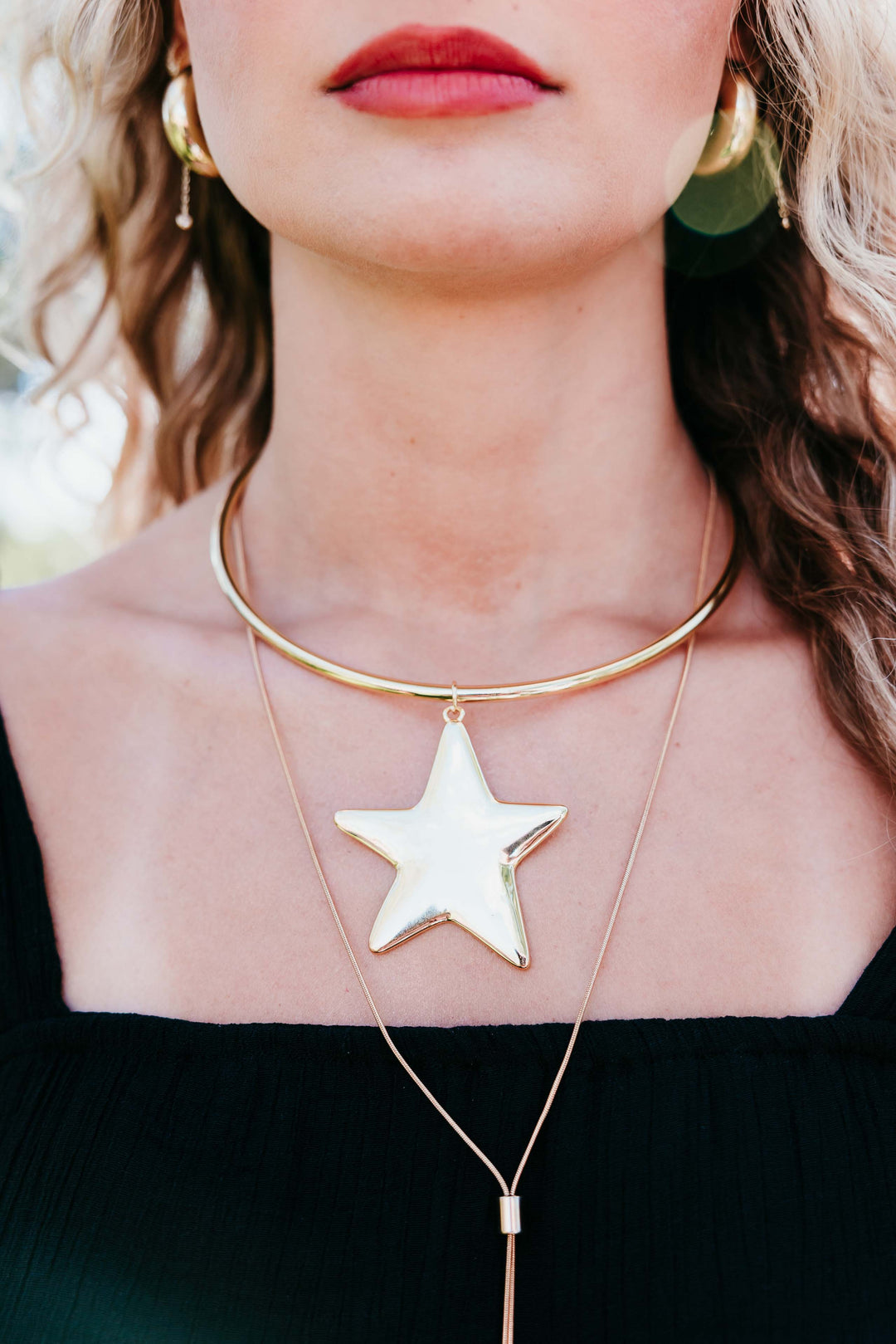 Star Bangle Necklace