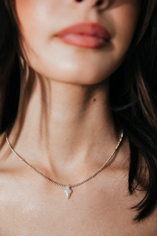 Tiny Pearl Cross